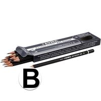 12x professionele potloden hardheid B   - - thumbnail