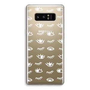 Eye pattern #3: Samsung Galaxy Note 8 Transparant Hoesje