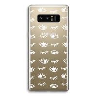 Eye pattern #3: Samsung Galaxy Note 8 Transparant Hoesje