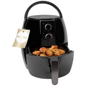 Clatronic FR 3780 H Enkel 3,6 l Vrijstaand 1350 W Heteluchtfriteuse Zwart