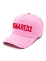 DSQUARED2 casquette en coton à logo brodé - Rose - thumbnail