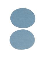 HEMA Kniestukken 11x9 licht - 2 stuks (lichtblauw)