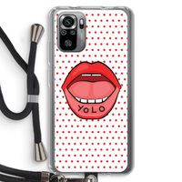 Yolo Denise: Xiaomi Redmi Note 10S Transparant Hoesje met koord