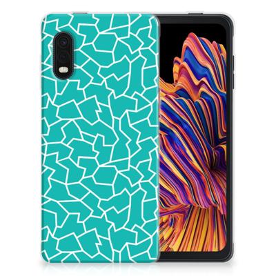 Samsung Xcover Pro | Hoesje maken | Cracks Blue