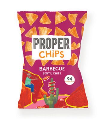 Proper Chips Propercorn - Proper Chips BBQ 85 Gram 8 Stuks