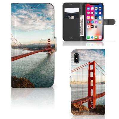 Apple iPhone Xs Max | Flip Cover | Golden Gate Bridge