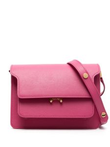 Marni sac à bandoulière Trunk en cuir - Rose