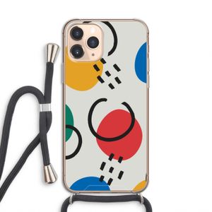 Illustratieve pop 3: iPhone 11 Pro Transparant Hoesje met koord