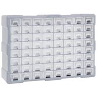 VidaXL Organiser met 64 lades 52x16x37,5 cm