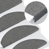 VidaXL Trapmatten zelfklevend 15 st 65x22,5x3,5 cm grijs