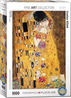 The Kiss - Gustav Klimt Puzzel 1000 Stukjes - thumbnail
