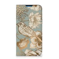 Smart Cover voor iPhone 14 Pro Max Vintage Bird Flowers