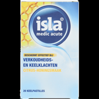 Isla Medic Acute CitrusHoning Keelpastilles 20 Stuks bij Jumbo