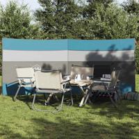 VidaXL Windscherm camping waterdicht 340x130 cm blauw