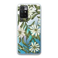 Wit bloemenpatroon: Xiaomi Redmi 10 Transparant Hoesje