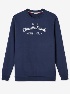 Sweatshirt man onze Chouette familie capsule collectie vertbaudet marineblauw grijs