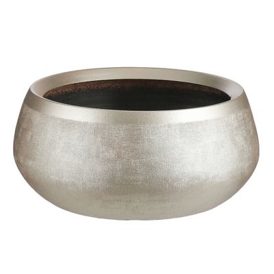 Bloempot Schaal Goud Keramiek Voor Kamerplant H14 X D34 Cm - Plantenpotten Bloempot Schaal Goud Keramiek Voor Kamerplant H14 X D34 Cm - Plantenpotten