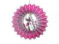 Windspinner vlinder Spin Art pink