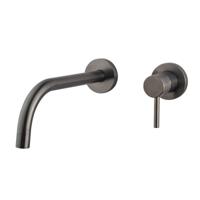 Afbouwdeel Wiesbaden Caral Slim | Mengkraan | Excl.Inbouwdeel | Coldstart | Gunmetal PVD