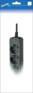 TCD RA 6-voudig 5m snoer zwart - 6672632