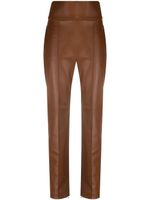 Alexandre Vauthier pantalon à taille haute - Marron