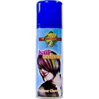 Carnaval verkleed haarverf/spray - blauw - 125 ml - kinderen en volwassenen - makkelijk uitwassen
