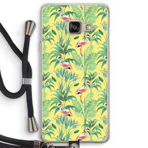 Flamingo party: Samsung Galaxy A3 (2016) Transparant Hoesje met koord