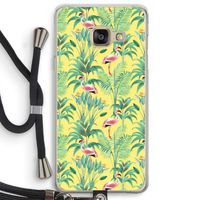 Flamingo party: Samsung Galaxy A3 (2016) Transparant Hoesje met koord