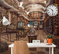 Foto behang vintage Oude bibliotheek