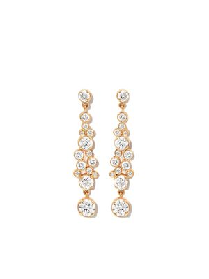 Sophie Bille Brahe boucles d'oreilles pendantes Splash en or 18ct serties de diamants