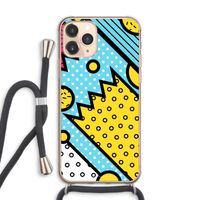 Pop Art #1: iPhone 11 Pro Max Transparant Hoesje met koord Pop Art #1: iPhone 11 Pro Max Transparant Hoesje met koord