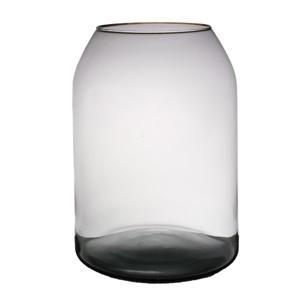 Bloemenvaas Barcelona - transparant - eco glas - D25 x H35 cm