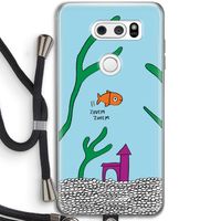Aquarium: LG V30 Transparant Hoesje met koord