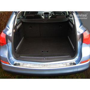 RVS Bumper beschermer passend voor Opel Astra J Sportstourer Facelift 2012-2015 'Ribs' AV235172