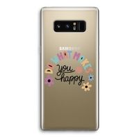 Happy days: Samsung Galaxy Note 8 Transparant Hoesje