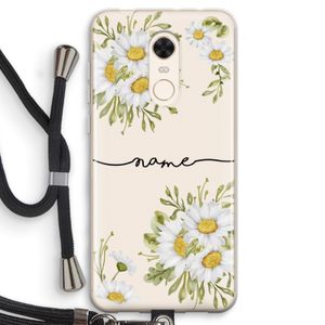 Daisies: Xiaomi Redmi 5 Transparant Hoesje met koord