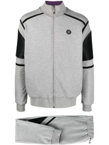 Philipp Plein survêtement Constructed en coton - Gris