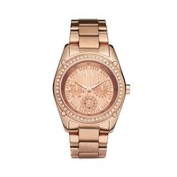 Horlogeband Armani Exchange AX5042 Staal Rosé 22mm