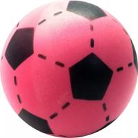 T&F Creations Softbal foam - voetbal print - roze - zacht - 20 cm - speelgoed ballen T&F Creations Softbal foam - voetbal print - roze - zacht - 20 cm - speelgoed ballen