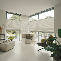 Honingraat plissé gordijnen Top-Down Bottom-Up koordbediening