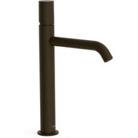 Wastafelkraan Tres Study | Opbouw | Mengkraan | Hoog model | 1-knop | Rond | Zwart brons