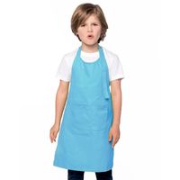 Basic keukenschort blauw voor kinderen   -
