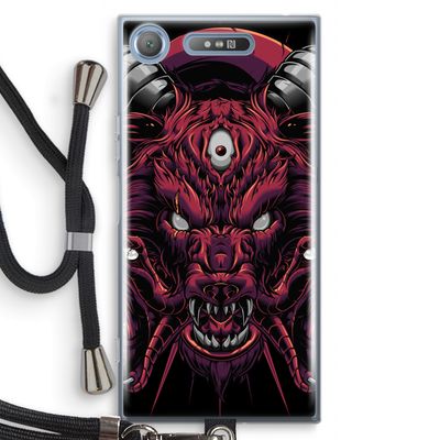 Hell Hound and Serpents: Sony Xperia XZ1 Transparant Hoesje met koord