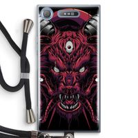 Hell Hound and Serpents: Sony Xperia XZ1 Transparant Hoesje met koord