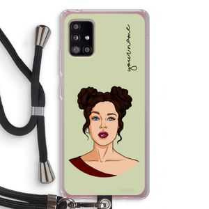 Pop-Art Creator: Samsung Galaxy A51 5G Transparant Hoesje met koord