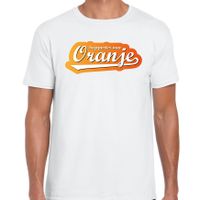 Wit t-shirt Holland / Nederland supporter van oranje EK/ WK voor heren