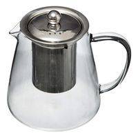 Secret de Gourmet - Theepot - glas/rvs - met filter - 800 ml - thumbnail