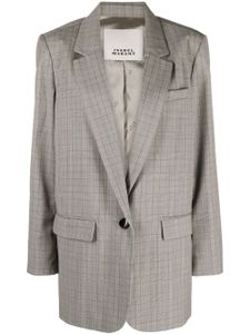 ISABEL MARANT blazer en laine vierge Kenzy à simple boutonnage - Gris