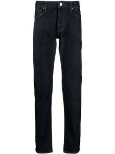 Emporio Armani jean droit à taille mi-haute - Bleu