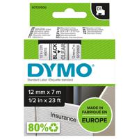 Labeltape dymo labelmanager d1 polyester 12mm trns | 5 stuks
